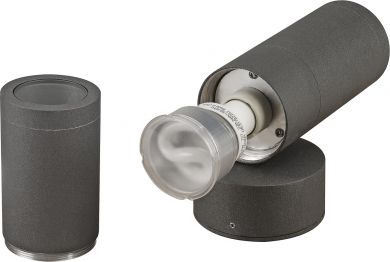 SLV ASTINA OUT ESL, anthracite, 2x GU10, max. 2x 11W, IP44 228775 | Elektrika.lv