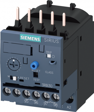 Siemens Overload relay 1...4 A Electronic For motor protection Size S00, Class 10E Contactor mounting Main c 3RB3016-1PB0 | Elektrika.lv