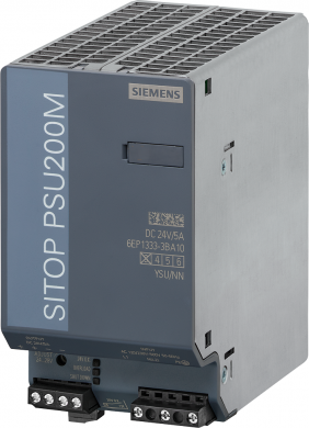 Siemens SITOP PSU200M 5 A Stabilized power supply input: 120/230-500 V AC output: 24 V DC/5 A The SITOP modular single-phase and 2-phase power supplies are technology power supplies for demanding solutions and provide maximum functionality for use in complex 6EP1333-3BA10 | Elektrika.lv