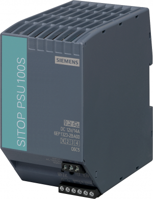 Siemens SITOP PSU100S 12 V/14 A Stabilized power supply input: 120/230 V AC, output: 12 V DC/14 A The SITOP smart single-phase power supplies are the universal and powerful standard power supplies for machine and plant construction. Despite their compact des 6EP1323-2BA00 | Elektrika.lv