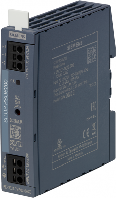 Siemens SITOP PSU6200 24 V/1.3 A Stabilized power supply Input: 120 - 230 V AC, (120 - 240 V DC) Output: 24 6EP3331-7SB00-0AX0 | Elektrika.lv