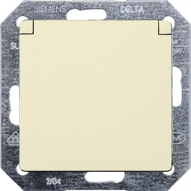 Siemens Socket outlet with lid, electrical white, Delta I-System 5UB1907 | Elektrika.lv