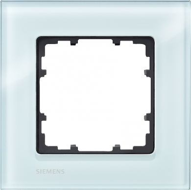 Siemens 1-местн. рамка, 90х90мм, стекло, кристально-зелёный, DELTA miro, без логотипа 5TG1201-0 | Elektrika.lv