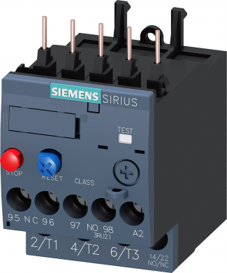 Siemens Overload relay 0.70...1.0 A Thermal For motor protection Size S00, Class 10 Contactor mounting Main 3RU2116-0JB0 | Elektrika.lv