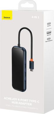 Baseus I/O HUB USB-C 4IN1/WKJZ010013 BASEUS WKJZ010013 | Elektrika.lv
