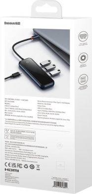 Baseus I/O HUB USB-C 4IN1/WKJZ010013 BASEUS WKJZ010013 | Elektrika.lv