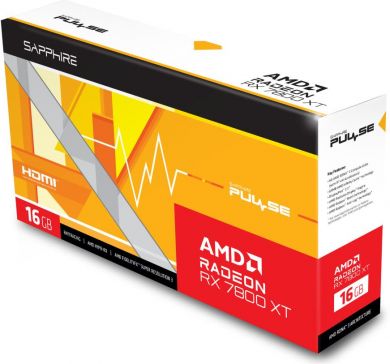 Sapphire Graphics Card SAPPHIRE AMD Radeon RX 7800 XT 16 GB GDDR6 256 bit PCIE 4.0 16x 2xHDMI 2xDisplayPort 11330-02-20G 11330-02-20G | Elektrika.lv