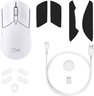 HyperX MOUSE USB OPTICAL WRL/PULSEFIRE HASTE 2 WHITE HYPERX 6N0A9AA | Elektrika.lv