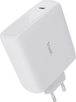 TRUST MOBILE CHARGER WALL MAXO 100W/USB-C WHITE 25140 TRUST 25140 | Elektrika.lv