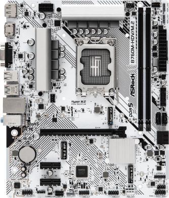 Asrock Mainboard ASROCK Intel B760 Express LGA1700 Micro-ATX Memory DDR5 Memory slots 2 2xPCI-Express 3.0 1x 1xPCI-Express 4.0 16x 1xM.2 1x15pin D-sub 1xHDMI 1xDisplayPort 1xAV-In 1xAV-out 1xMicrophone 2xUSB 2.0 3xUSB 3.2 1xUSB-C 1xRJ45 B760M-HDV/M.2 B760M-HDV/M.2 | Elektrika.lv