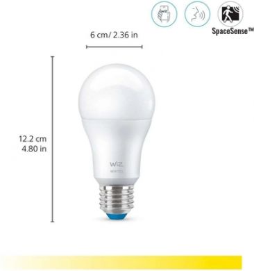 Philips Smart LED Bulb Wi-Fi BLE 60W A60 E27 927 DIM 2PF/6 2700K 806lm 929002450242 | Elektrika.lv
