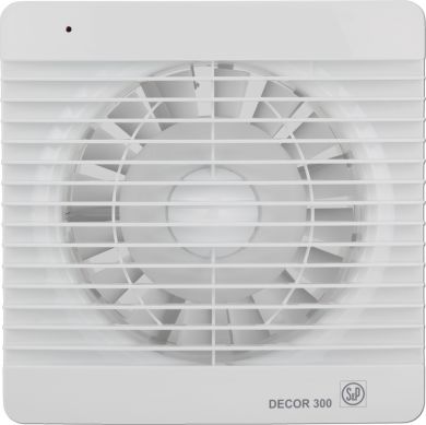 S&P DECOR-300 CR 'Z' (220-240V 50/60HZ) RE ventilators ar laika releju,  vārsts gultnis 5210210000 | Elektrika.lv