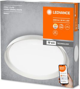 LEDVANCE SMART+ Ceiling luminaire ORBIS Plate CCT WIFI APP 430 mm Tunable White 4058075486447 | Elektrika.lv