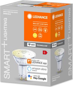 LEDVANCE SMART+ WiFi Bulb PAR16 50 DIM 2700K GU10 FR 4058075485655 | Elektrika.lv