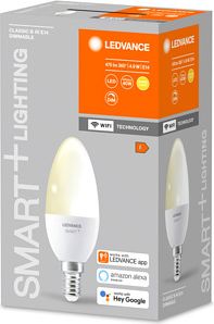 LEDVANCE SMART+ WiFi Bulb Classic B40 DIM 2700K E14 FR 4058075485532 | Elektrika.lv