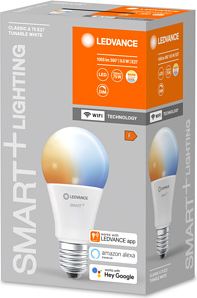 LEDVANCE SMART+ WiFi Spuldze Classic A75 TW E27 FR Baltas krāsa toņi 4058075485433 | Elektrika.lv