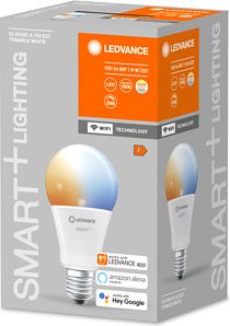 LEDVANCE SMART+ WiFi Bulb Classic A100 TW E27 FR Tunable White 4058075485495 | Elektrika.lv
