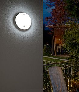 Brennenstuhl Фасадный светильник LED RL с PIR сеносором 1600lm IP54 белый 1270790110 | Elektrika.lv