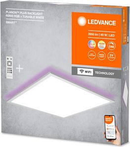 LEDVANCE SMART+ Wifi panel Planon Plus 
600x600mm RGB + TW + RC 4058075650190 | Elektrika.lv
