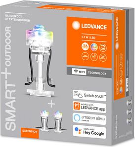 LEDVANCE SMART+ Уличный светильник GARDEN DOT 3 DOT, 0.7 W, 11 lm, поликарбонат Разноцветный свет 4058075478572 | Elektrika.lv