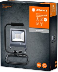 LEDVANCE Портативный прожектор Worklight 30W/4000K S-STAND IP65 4058075213852 | Elektrika.lv