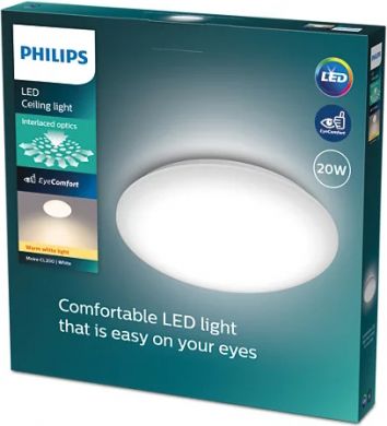 Philips Ceiling luminaire Moire CL200 EC RD 20W 2700K HV 2000Lm IP20 LED White 929002622101 | Elektrika.lv