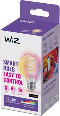 WiZ Smart LED bulb WiZ Wi-Fi BLE 40W A60 E27 822-65 RGB CL 1PF 929003267101 | Elektrika.lv
