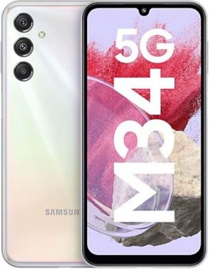 Samsung MOBILE PHONE GALAXY M34 5G/128GB SILVER SM-M346 SAMSUNG SM-M346BZSFXEO | Elektrika.lv