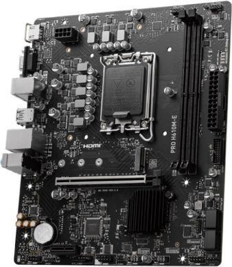MSI Mainboard MSI Intel H610 LGA1700 Micro-ATX Memory DDR5 Memory slots 2 1xPCI-Express 1x 1xPCI-Express 16x 1xM.2 1x15pin D-sub 1xHDMI 4xUSB 2.0 2xUSB 3.2 1xPS/2 1xRJ45 3xAudio port PROH610M-E PROH610M-E | Elektrika.lv