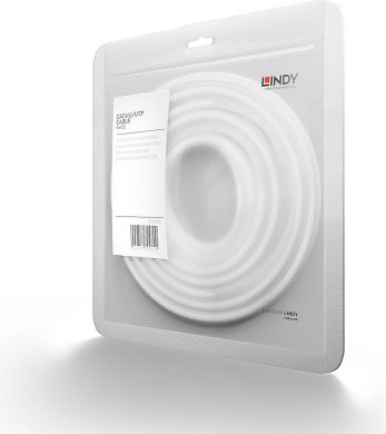 Lindy Patch cable CAT6 U/UTP 0.5m white 48091 | Elektrika.lv