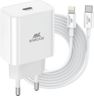 Rivacase MOBILE CHARGER WALL/WHITE PS4101 WD5 RIVACASE PS4101WD5WHITE | Elektrika.lv