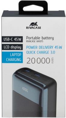 Rivacase POWER BANK USB 20000MAH/VA1075 RIVACASE VA1075 | Elektrika.lv