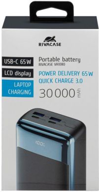 Rivacase POWER BANK USB 30000MAH/VA1080 RIVACASE VA1080 | Elektrika.lv