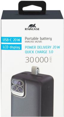Rivacase POWER BANK USB 30000MAH/VA2585 RIVACASE VA2585 | Elektrika.lv