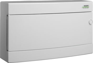 NOARK Plastic consumer unit, white door, surface-mounted, IP40, 1 row, 1x24 modules 113299 | Elektrika.lv
