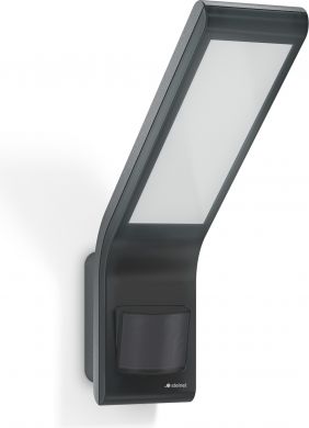 STEINEL Sienas LED prožektors XLED home slim S Ar sensoru, 10.5W 660lm 4000K, IP44 160° 8m 2-1000lux Antracīts 012052 | Elektrika.lv