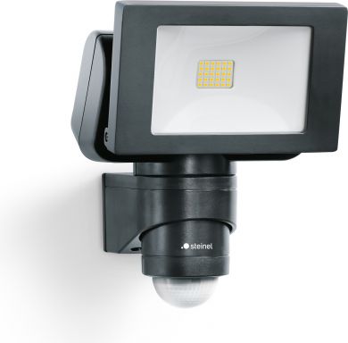 STEINEL LED Āra sienas prožektors LS 150 S Ar sensoru 14.7W 1375lm 4000K 240° 10m IP44 2-1000lux Melns 052546 | Elektrika.lv