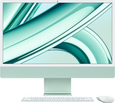 Apple Apple iMac 24” 4.5K Retina, Apple  M3 8C CPU, 10C GPU/8GB/256GB SSD/Green/RUS Apple MQRN3RU/A | Elektrika.lv