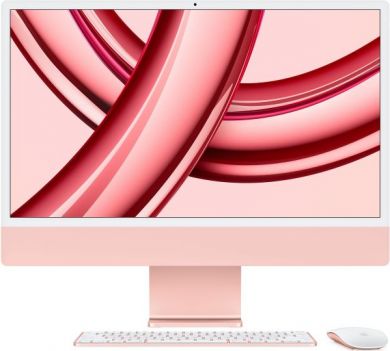 Apple Apple iMac 24” 4.5K Retina, Apple  M3 8C CPU, 8C GPU/8GB/256GB SSD/Pink/SWE Apple MQRD3KS/A | Elektrika.lv