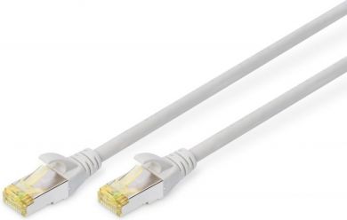 Digitus  Patch kabelis CAT6A S-FTP, Cu, LSZH AWG 26/7, 0.5 m, Pilkas DK-1644-A-005 | Elektrika.lv