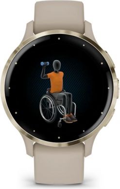 Garmin SMARTWATCH VENU 3S/GRAY/GOLD 010-02785-02 GARMIN 010-02785-02 | Elektrika.lv