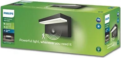 Philips Outdoor wall luminaire LED Bustan IR 2x4.5 1000lm IP44 Anthracite 915005378401 | Elektrika.lv