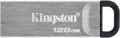 Kingston USB Flash Drive DataTraveler Kyson 128 GB, USB 3.2 Gen 1, Silver DTKN/128GB | Elektrika.lv
