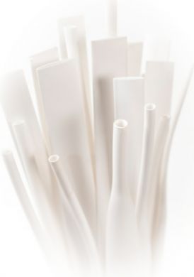 TRYTYT Heat shrink tubing 2.4/1.2 white RTS2,4/1,2 balta | Elektrika.lv