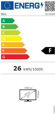 Dell LCD Monitor DELL P2724DEB 27" Panel IPS 2560x1440 16:9 60Hz Matte 8 ms Speakers Camera Swivel Pivot Height adjustable Tilt 210-BFMZ 210-BFMZ | Elektrika.lv