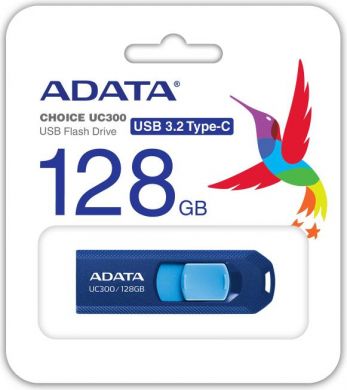 Adata MEMORY DRIVE FLASH USB-C 128GB/ACHO-UC300-128G-RNB/BU ADATA ACHO-UC300-128G-RNB/ | Elektrika.lv
