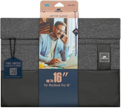 Rivacase NB SLEEVE ULTRABOOK 15.6"/8805 BLACK MELANGE RIVACASE 8805BLACKMELANGE | Elektrika.lv