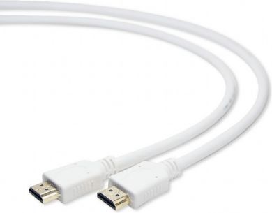 Cablexpert HDMI cable, 1.8m, m/m, white CC-HDMI4-W-6 | Elektrika.lv