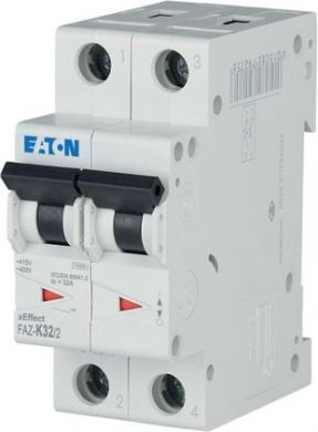 EATON 2P K 32A Miniature circuit breaker (MCB) FAZ-K32/2 278801 | Elektrika.lv