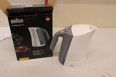 Braun SALE OUT.  Braun | Kettle | WK500 MultiQuick 5 | Standard | 3000 W | 1.7 L | Plastic | 360° rotational base | White/Grey | MISMATCH PRODUCT INFORMATION ON PACKAGING WK500WHSO